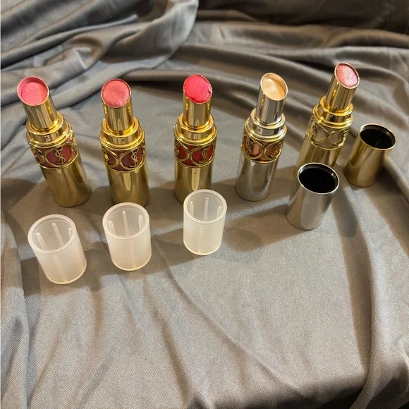 Yves Saint Laurent Rouge Volupté Lipstick Bundle Set 5 Lip color Variety Pack - Picture 14 of 14